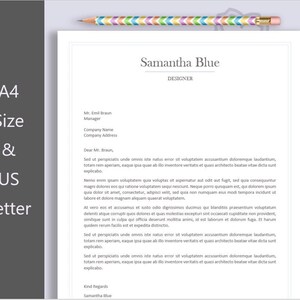 Plantilla de membrete de negocios | Papel con membrete personalizado | Papelería personalizada | Papelería de bricolaje imprimible | Plantilla Word con membrete|Plantilla MS Word