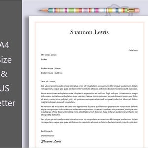 Plantilla de membrete MS Word, membrete personalizado, membrete editable, papelería personalizada Diy, membrete comercial, membrete imprimible