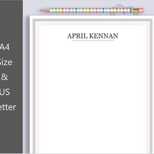 Papel con membrete personalizado, Papel con membrete personalizado, Papelería personalizada de bricolaje, Papel con membrete comercial, Papel con membrete imprimible, Memorándum, Papelería, Papel