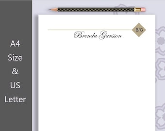Plantilla de membrete MS Word | Plantilla de membrete de negocios | Imprimible Diy Papelería | Diseño de membrete | Cartas descargables | Editable