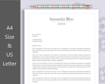 Plantilla de membrete de negocios | Papel con membrete personalizado | Papelería personalizada | Papelería de bricolaje imprimible | Plantilla Word con membrete|Plantilla MS Word
