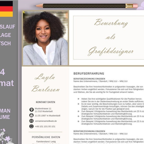 Letterhead Template MS Word Personalized Letterhead Editable