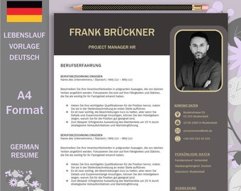 Resume Template Word, Cover Letter, Letter of Motivation, Cover Sheet, Attachments, Digital Download, CV, Resume Modern, Application Templates