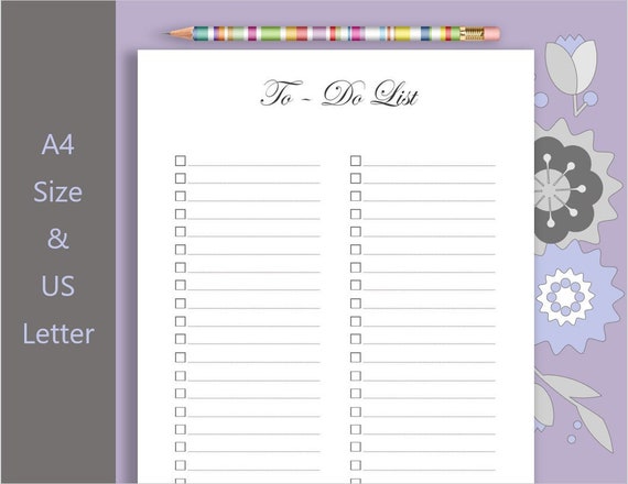 Printable Stationery to Do List Printable Productivity - Etsy