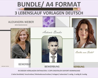 CV Template Bundle, Resume Template Bundle, Resume Template Word, Resume Design Word, Resume Template Word, Resume Templates German,