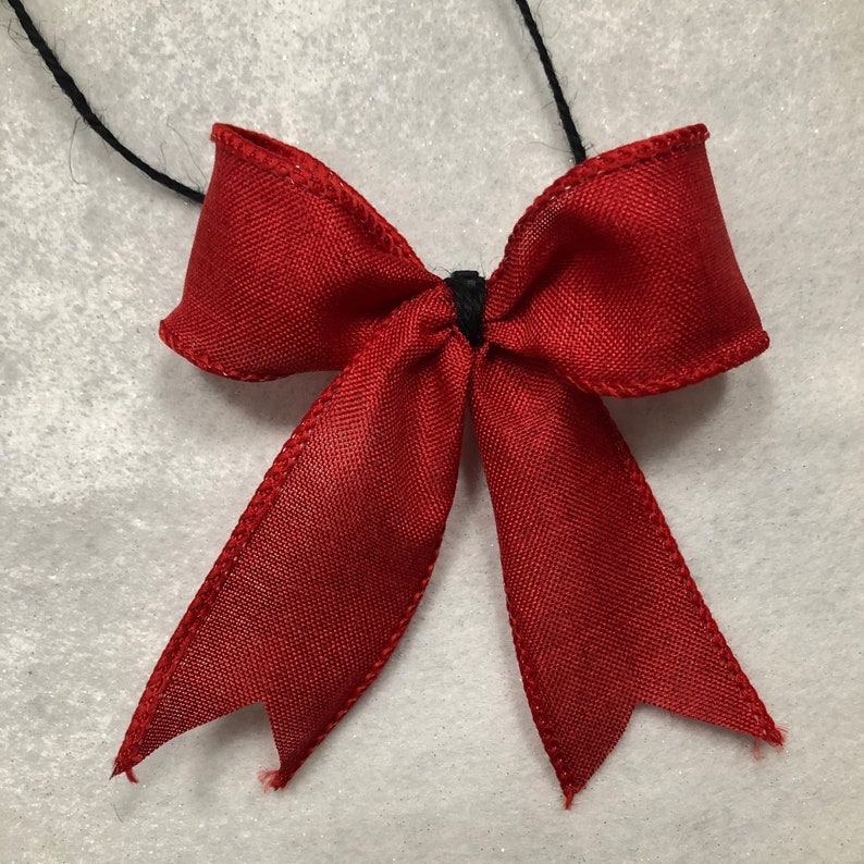 Red Christmas Bows Red Christmas Tree Bow Set Christmas Tree Etsy