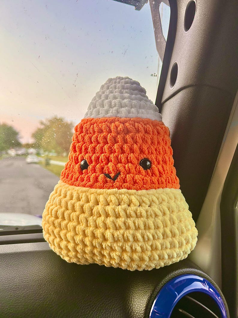 NO SEW Candy Corn Crochet Pattern Plush, Fall, Halloween, Autumn ...