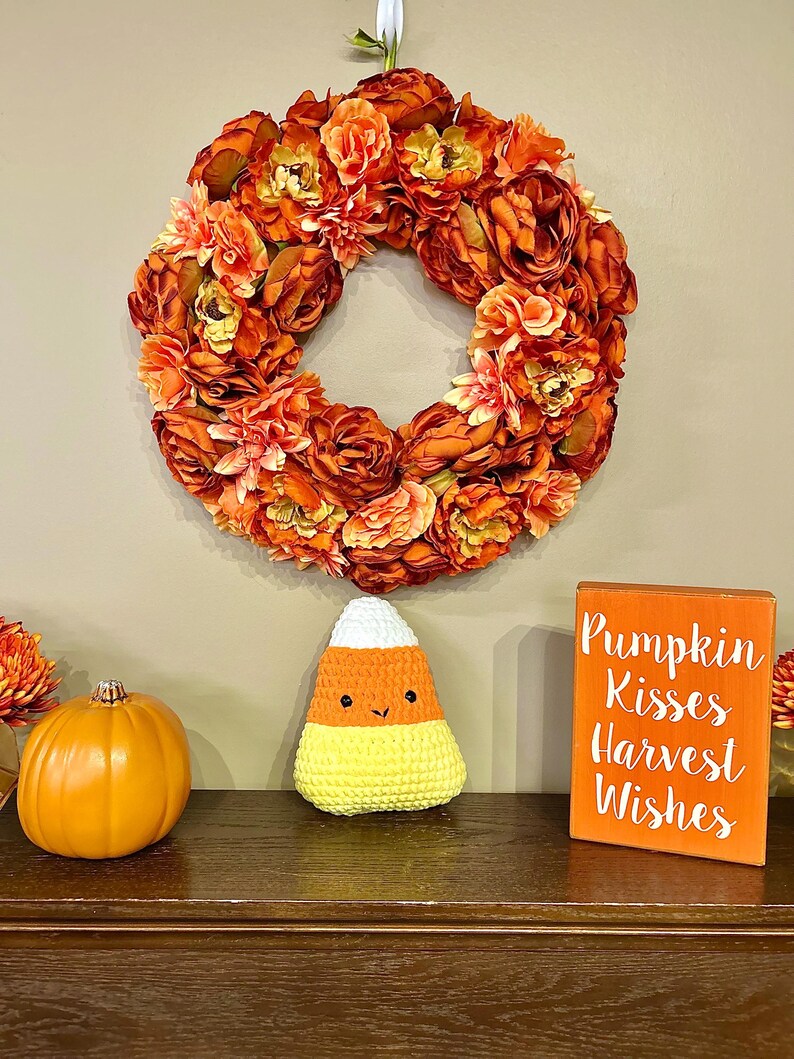 NO SEW Candy Corn Crochet Pattern Plush, Fall, Halloween, Autumn ...