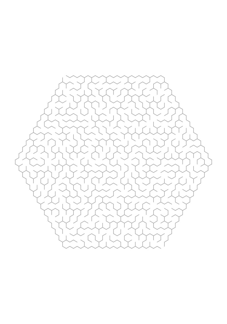 Book of 50 Mazes,honeycomb Maze,download &amp; Print Maze Puzzle Book,mazes Activity Book for Stress ...