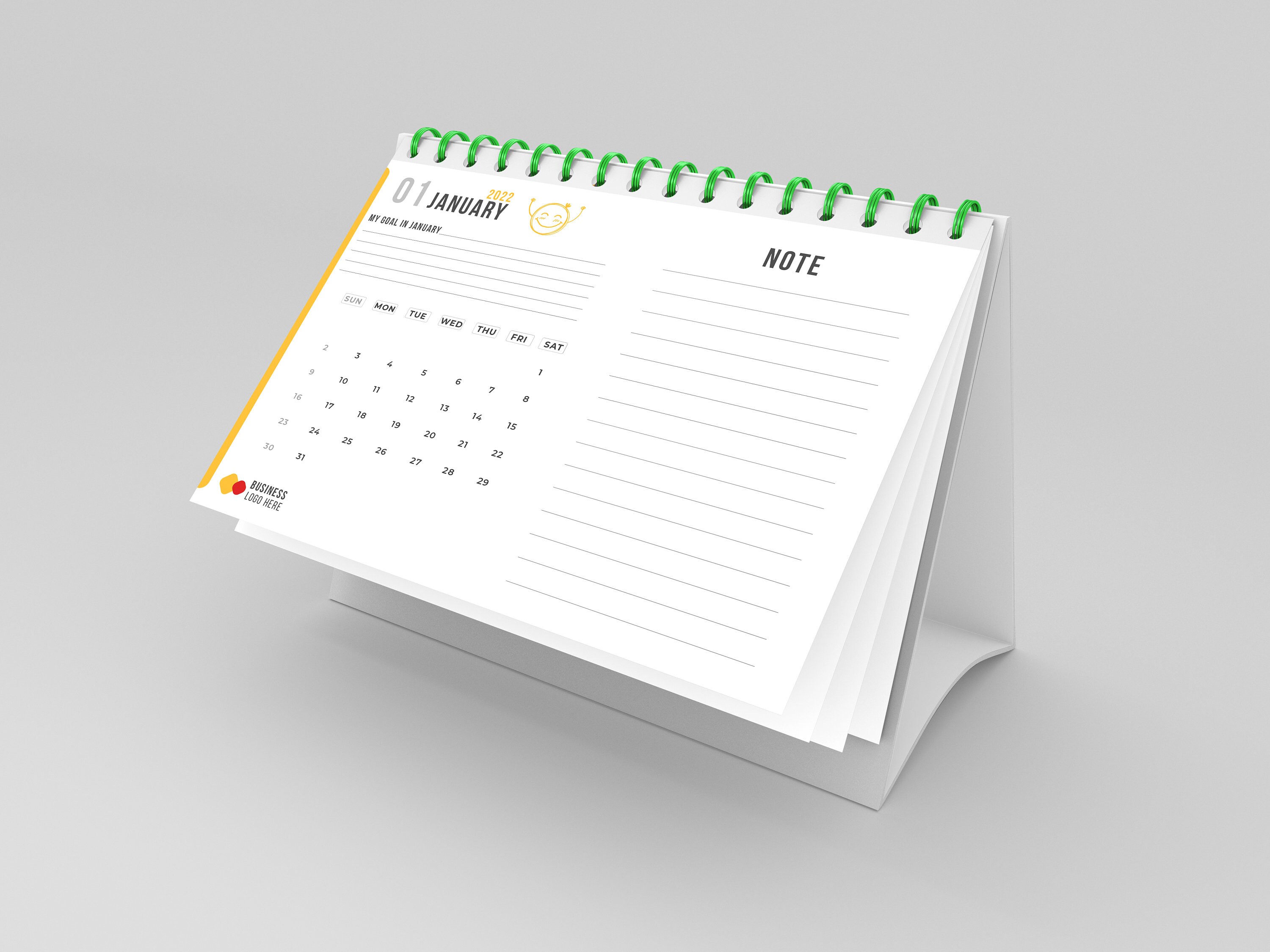 2022-calendar-and-note-template-psd-file-calendar-printable-etsy-canada