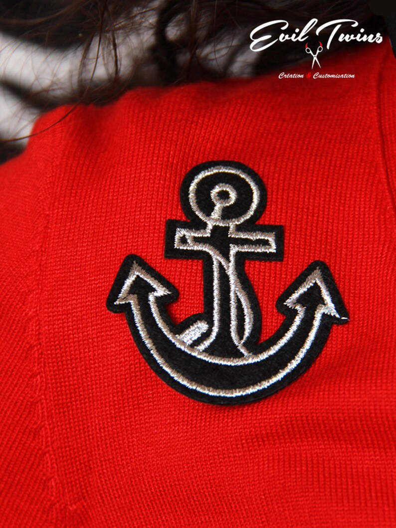 ANCHOR Cardigan red