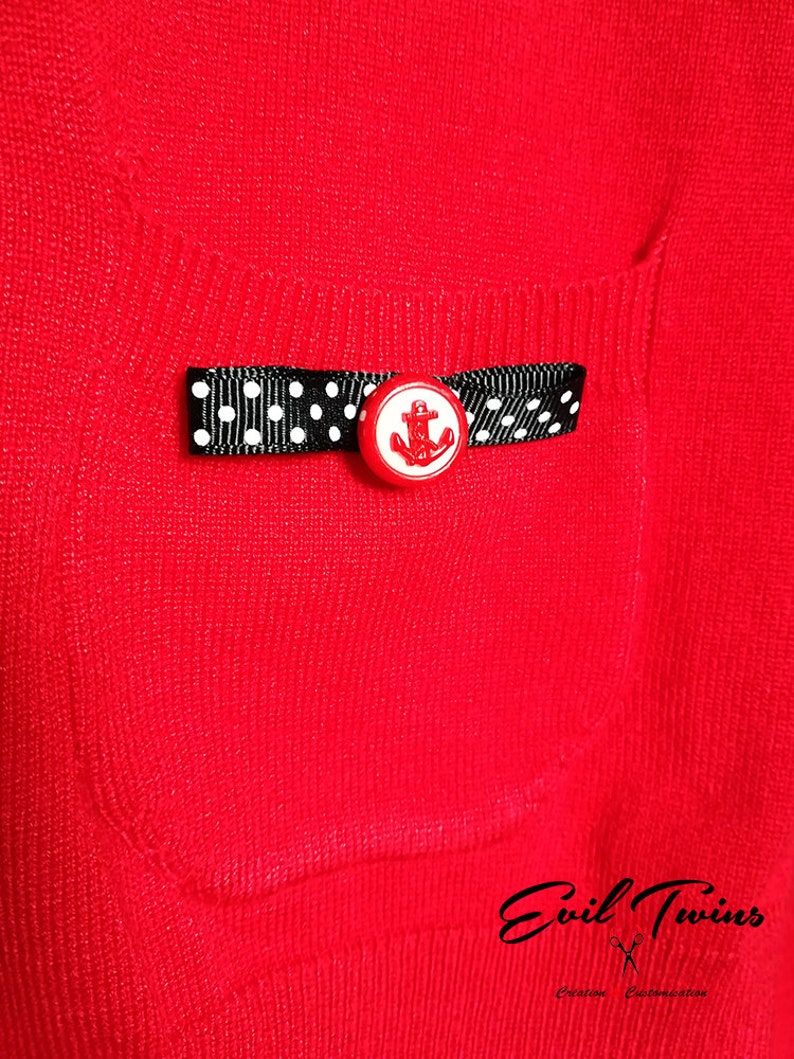 ANCHOR Cardigan red