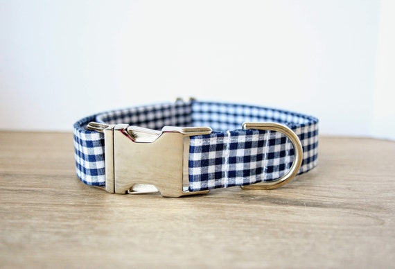 plaid dog collar with bow