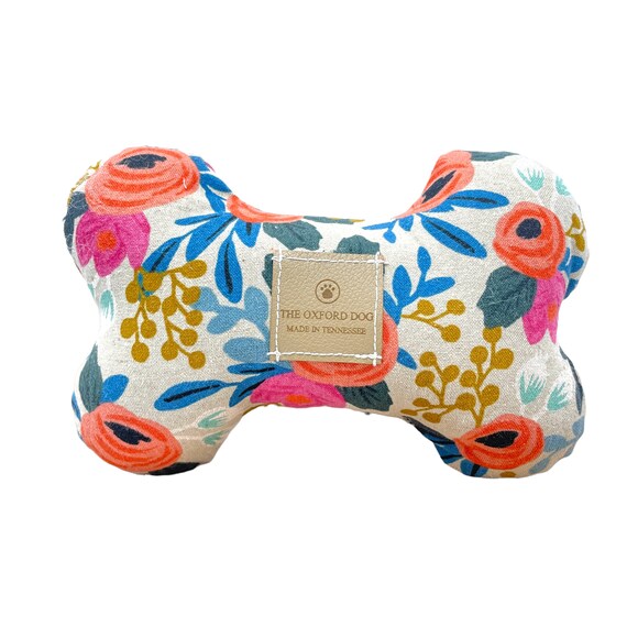 stuffed bone dog toy