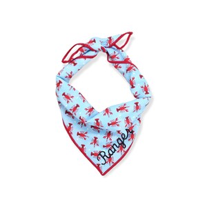 Custom Dog Bandana | Personalized Bandana | Lobsters Dog Bandana handmade by The Oxford Dog