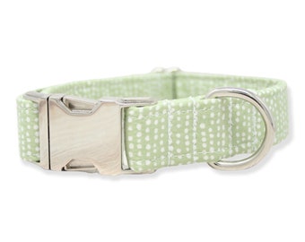 Green Dog Collar | Cute Dog Collar | Girl Dog Collar | Dog Lover Gift | Pet Collars | Small Dog Collar | Large Dog Collar | Polka Dot Collar