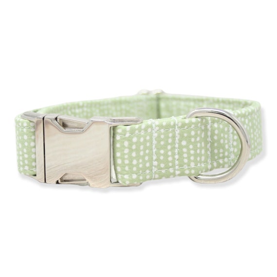 Green Dog Collar Cute Dog Collar Girl Dog Collar Dog Lover Gift Pet Collars Small Dog Collar Large Dog Collar Polka Dot Collar Etsy