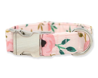 Pink Dog Collar | Girl Dog Collar | Floral Dog Collar | Cute Dog Collar | Designer Dog Collar | Dog Lover Gift | Dog Collars