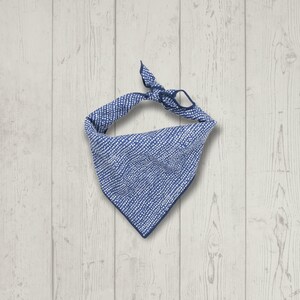 Dog Bandana Navy Blue | Dog Bandanas | Tie on Dog Scarf | Pet Bandana | Dog Accessories | Dog Lover Gift | Pet Accessories | Cat Bandana