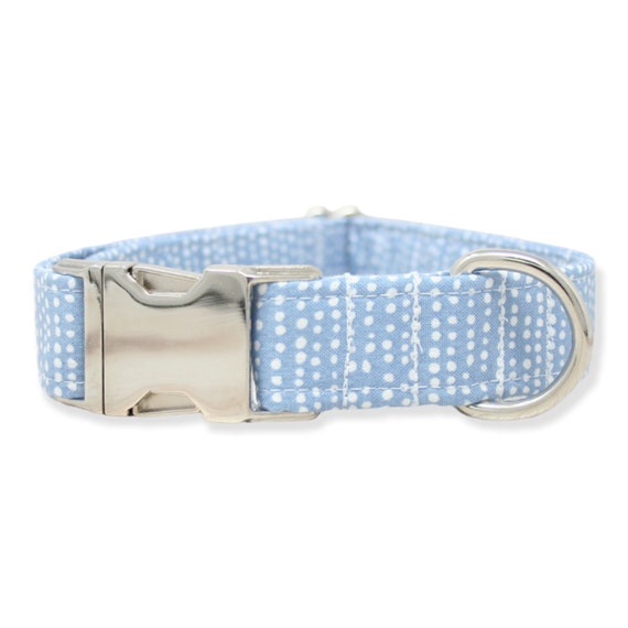Boy Dog Collar Boy Dog Collars Blue Dog Collar Girl Dog Collar Girl Dog Collars Blue Dog Collars Blue Pet Collar Blue Polka Dots Etsy UK