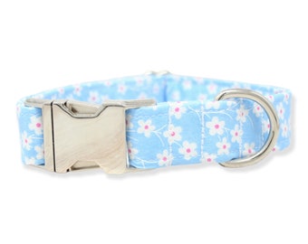 Dog Collar | Floral Dog Collar | Girl Dog Collar | Blue Dog Collar | Girl Dog Collars | Floral Dog Collars | Blue Dog Collars