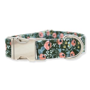 Collare per cani floreale, Collare per cani verde, Collare per cani ragazza, Collari per cani floreali, Accessori per animali domestici, Rifle Paper Co, Collare per animali floreale verde, Regalo per cani