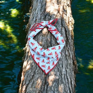 Custom Dog Bandana | Personalized Bandana | Lobsters Dog Bandana handmade by The Oxford Dog