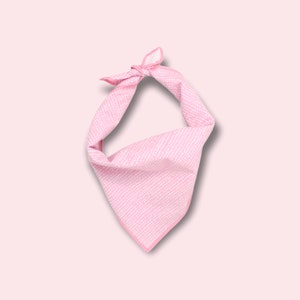 Pink Dog Bandana: Ditsy Dots Tie-On Pet Scarf