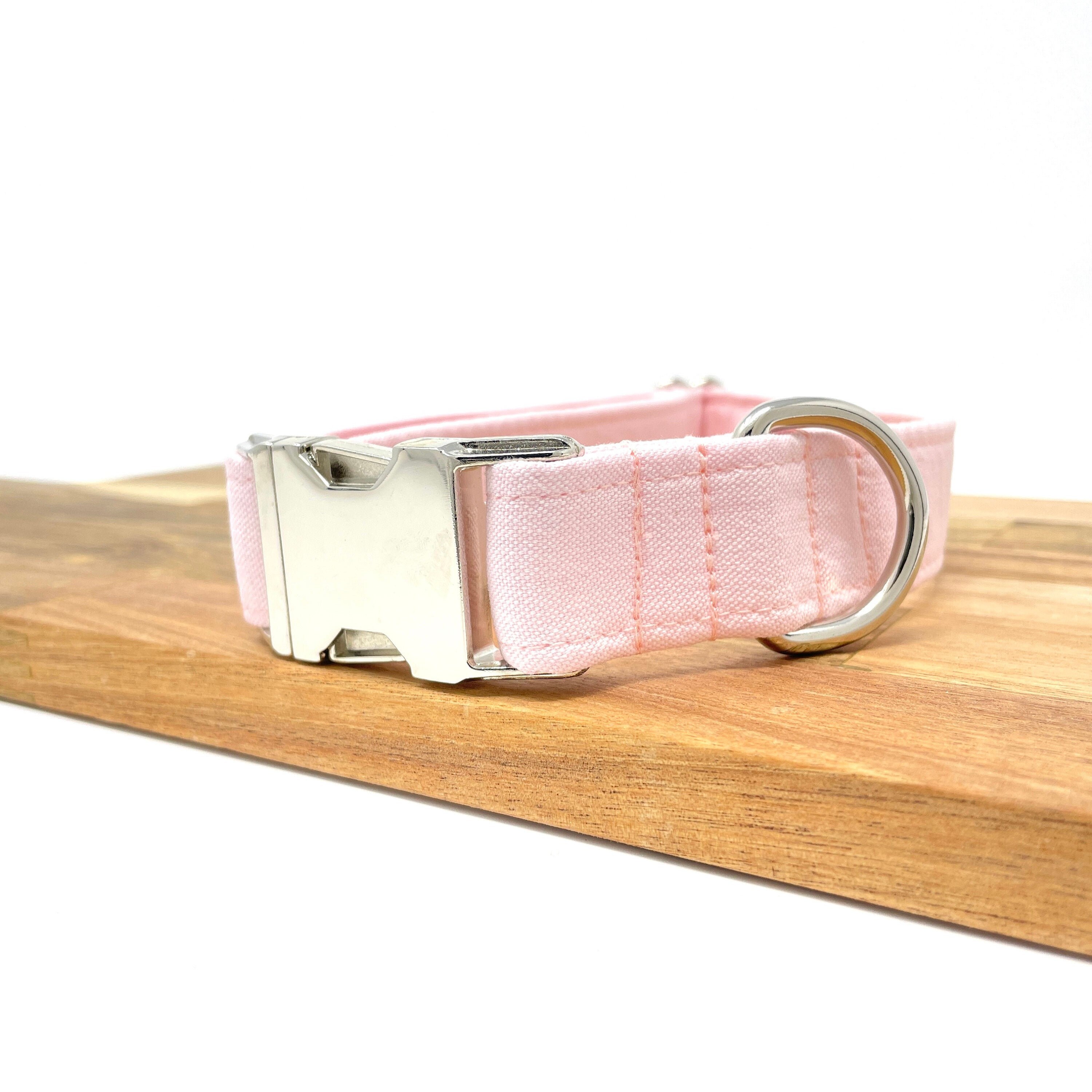 Pink Dog Collar Girl Dog Collar Pink Dog Collars Girl Etsy