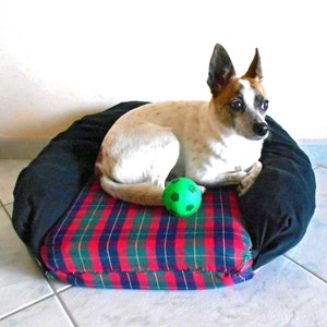 Indoor dog kennel cushion for dog bed, cat pillow, solidarity gift dog lover gift