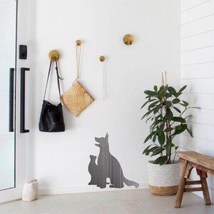 Carta da parati a forma di cane e lupo, decorazioni murarie da incollare al muro o da incorniciare. Scegli il tuo foglio e il tuo disegno.