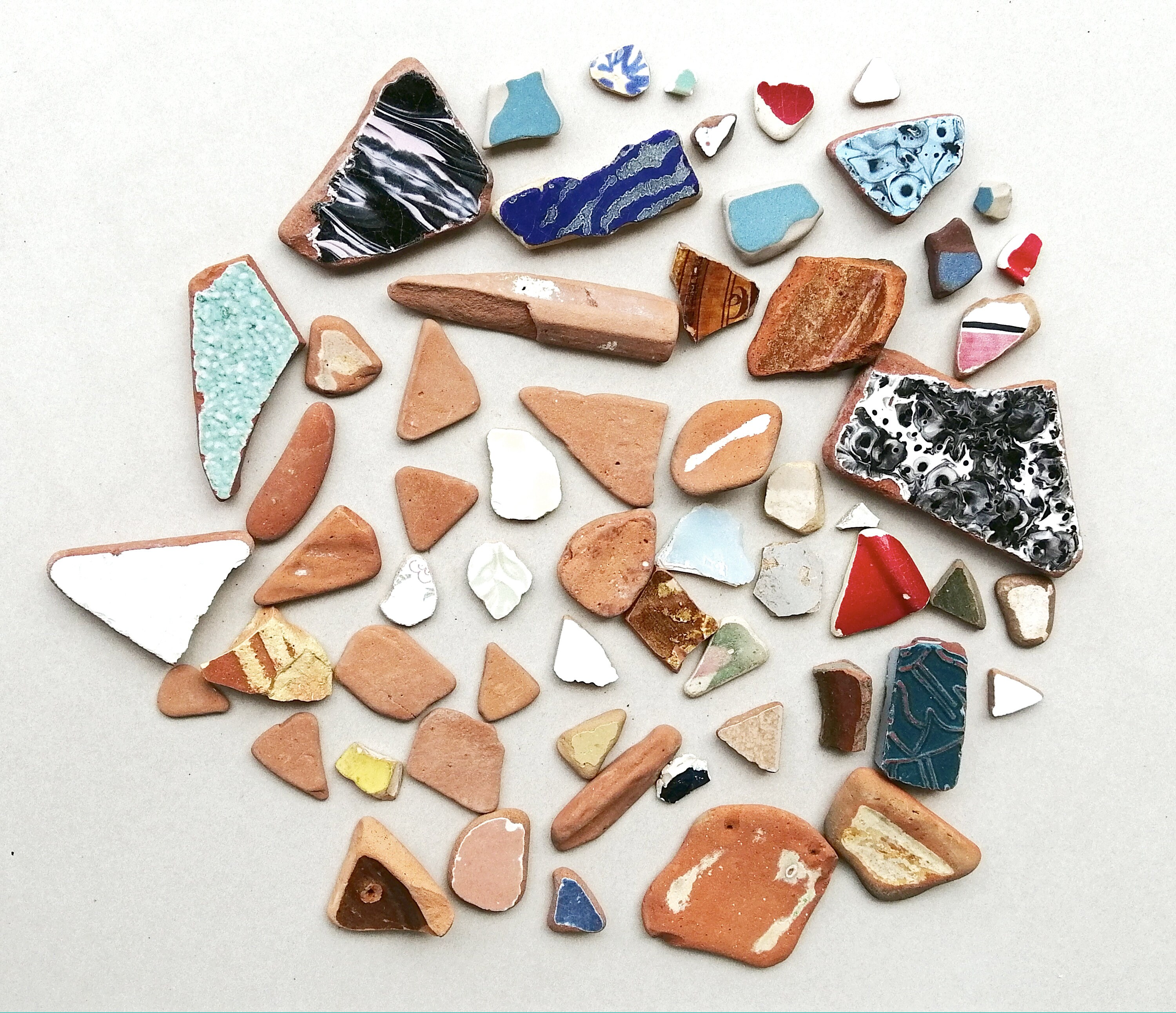Sculpting & Forming Ceramics & Pottery Mixed sized sea pottery shards