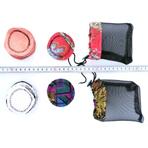 makeup supply cotton rounds with bags both color options showing their size