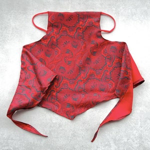 option 1 red silk alternative fashion face covering