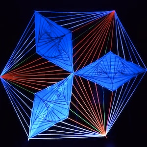 String art sfondo per festa, decorazioni psichedeliche