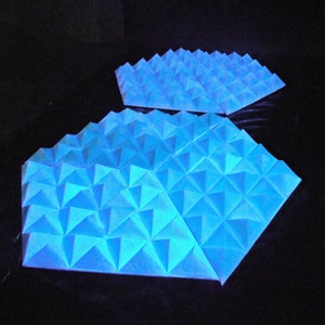 Pannelli decorativi da parete Schermo per video proiezioni, 3d rombi fluorescenti per vj, decorazioni eventi