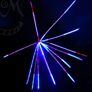 Stelle decorative fluorescenti 3d decorazioni psichedeliche decorazione cameretta, scenografia discoteca trance music party fluo deko