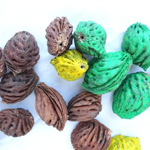 Perline per gioielli perle di legno da noccioli di pesche, materiale per bigiotteria