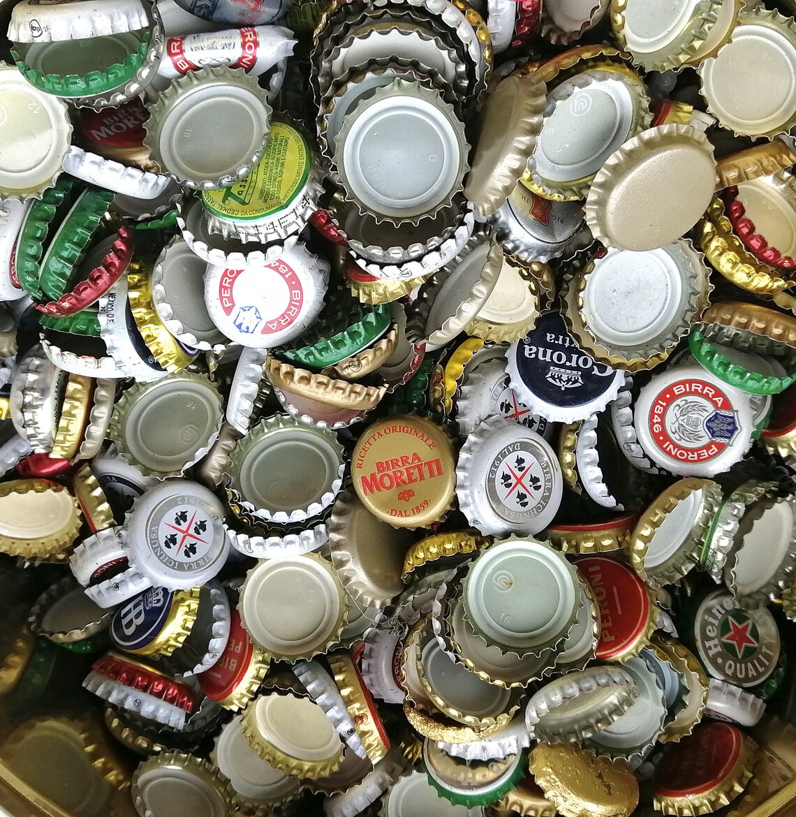 Beer Bottle Caps Metal Lids Craft Supplies Diy Repurposed Etsy Australia