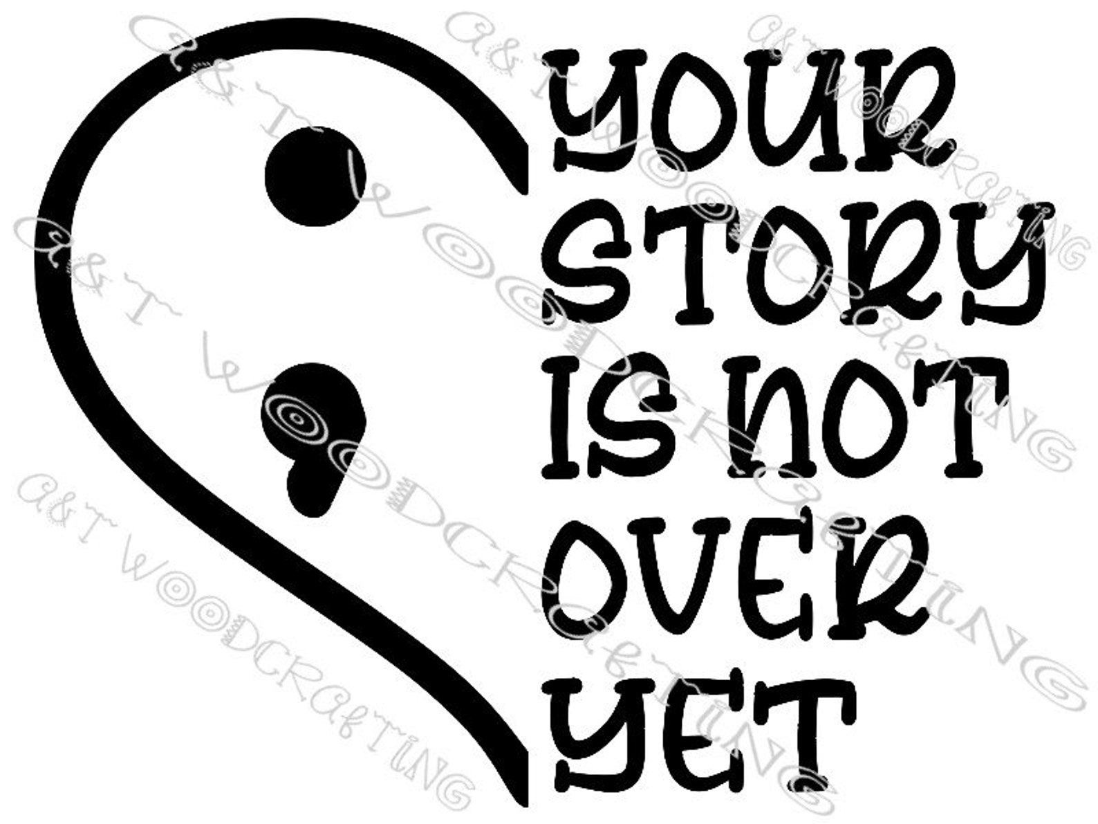 Your Story Is Not Over Yet Awareness Digital SVG File for  Etsy