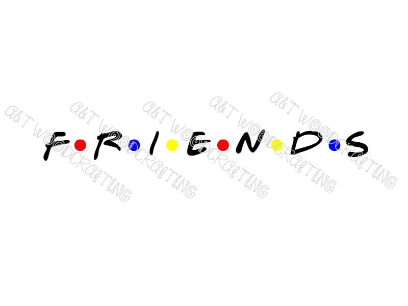 Download Friends Intro Logo Design Digital Svg File For Cricut Or Etsy