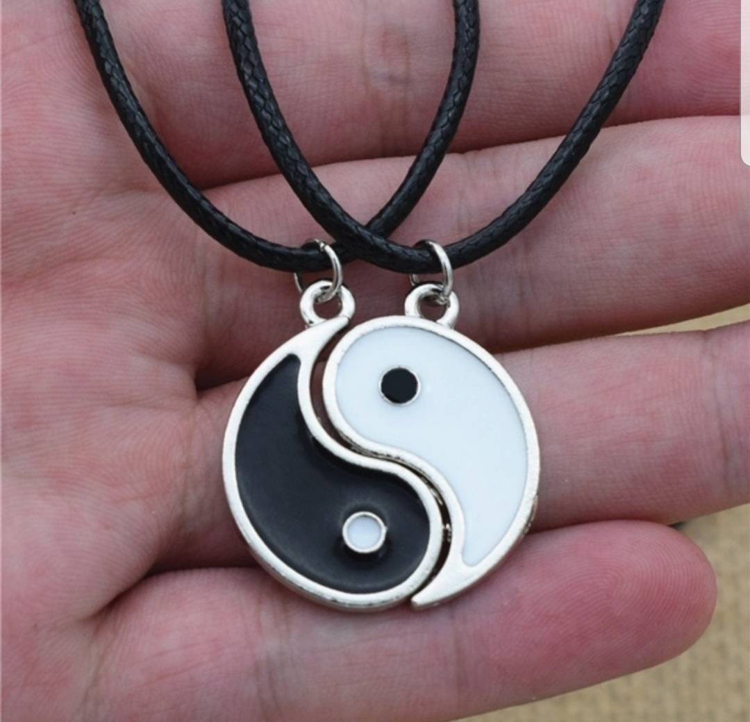 Yin yang friendship necklaces best friend matching gift ying Etsy