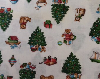 Yard Christmas Ornament Toss Kids Cotton Fabric Ole Saint Nick Green Yard Christmas Ornament Toss Kids Cotton Fabric Ole Saint Nick Green
