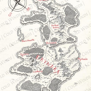 Carte dessinée à la main personnalisée, cartes personnalisées, pour auteurs, écrivains, GN, cosplay ou Donjons et dragons