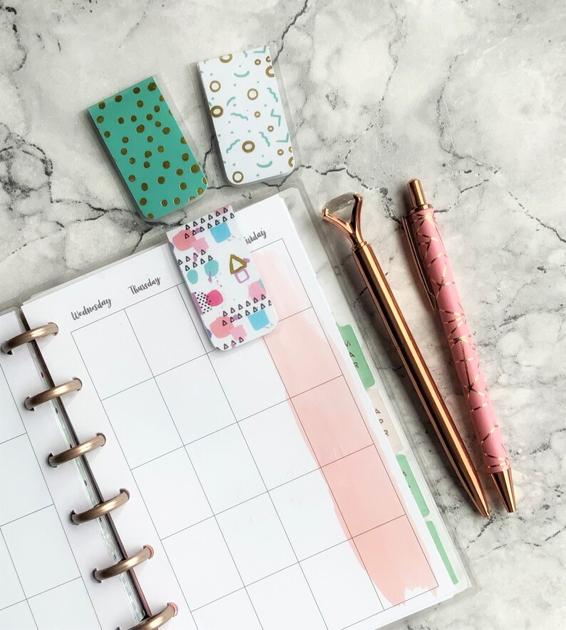 Organisation Paperclip Magnetic Page Markers Page Finder Planner Organisation Bookmark