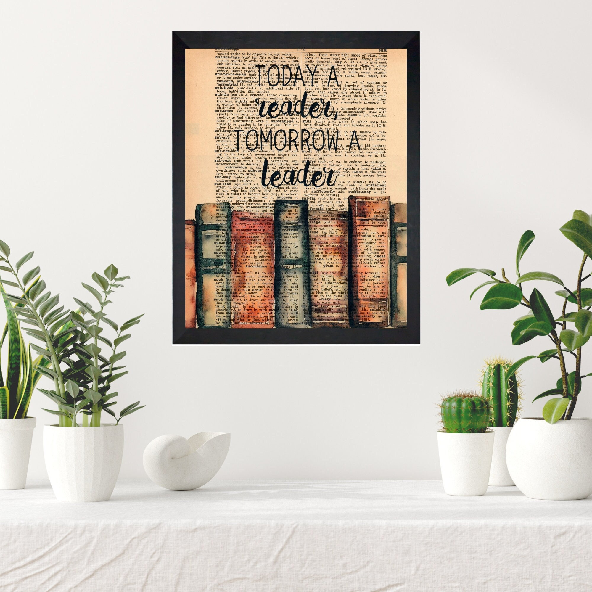 Book Dictionary Print, Teacher Wall Art, Book Art Print, Book Decor, Book Art, Book Print, Book Decor, Unusual Art, Teacher Decor