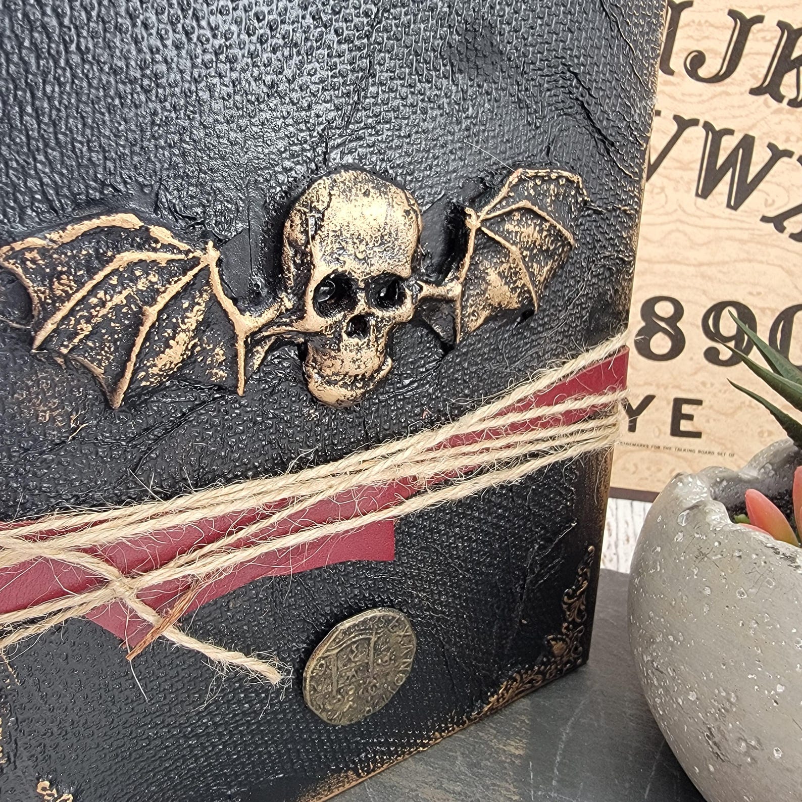 Scary Demons Book Prop, Gothic Decor, Witchy Decor, Halloween Books ...