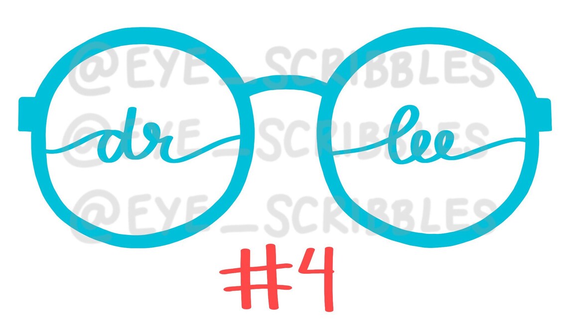 Eyeglasses Decal Eyeglasses Vinyl Sticker Eye Doctor Etsy