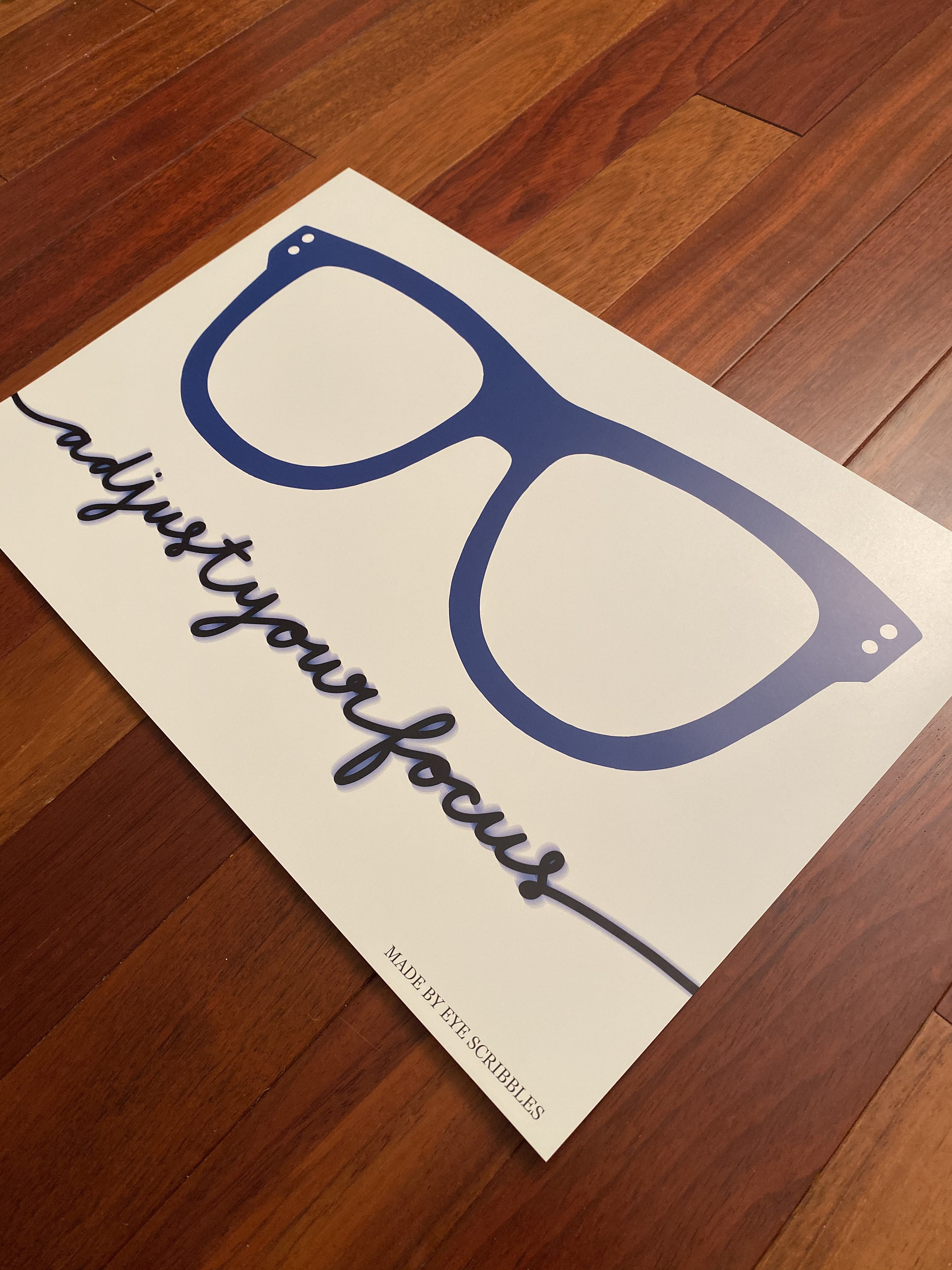 Optometry Artwork Blurry Vision Artwork Glasses Artwork | Etsy