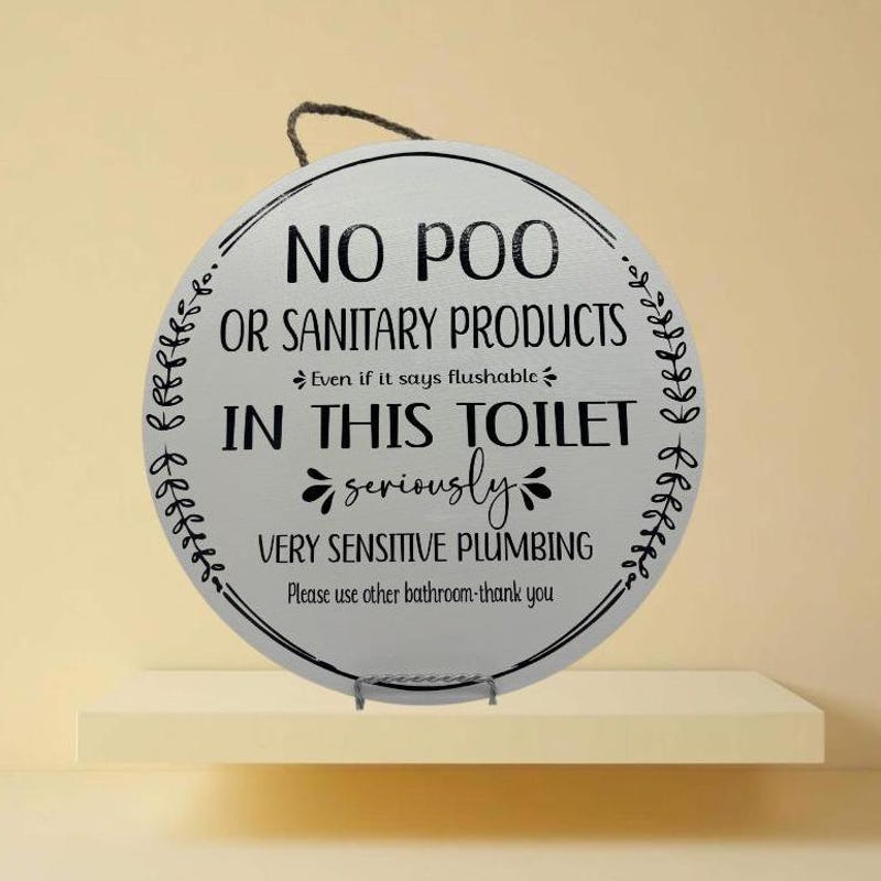No Pee No Poop Signs - Etsy